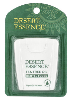 美国Desert Essence沙漠精华茶树油牙线易携带清洁牙齿污垢45.7米