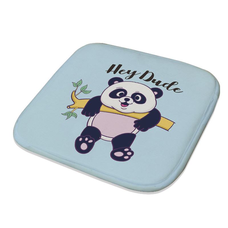 法兰绒卡通动物自吸小坐垫