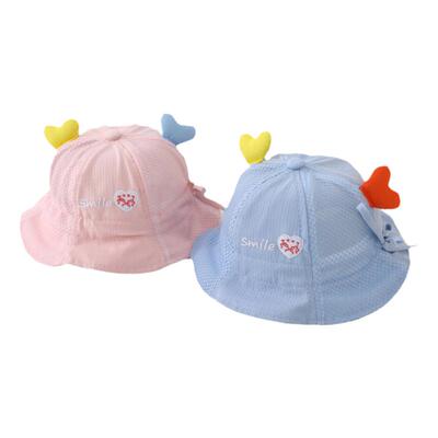 宝宝帽子夏季婴幼儿防晒帽小月龄