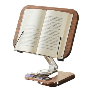 木质阅读架学生看书夹书读书电脑实木架子桌面支架放书儿童小学生阅读架画架电脑架手机ipad架考研正坐姿书夹