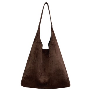 小瑞靓包 浪漫人儿 软皮绒面托特包包女包2025新款通勤单肩腋下包