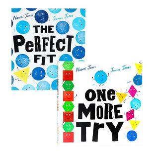 牛津精品认知绘本2册 完整契合/再试一次 英文原版 The Perfect Fit/One More Try 内奥米琼斯 詹姆斯琼斯 儿童英语启蒙阅读绘本