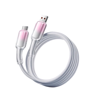 Type-C编织快充线手机数据线透明冰晶渐变数据线安诗登适用苹果17华为vivo小米OPPO充电线数据传输6A快充线