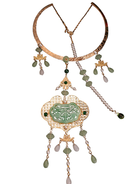 金锁项圈璎珞手工配饰