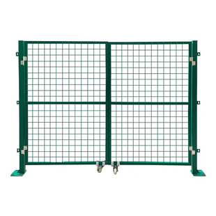 户外圈地防护门包塑铁丝网围栏护栏门圈地围网门隔间隔离围栏网门