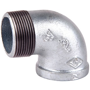 迈克品牌 内外丝弯头国标镀锌玛钢铸铁管件燃气消防接头外丝管件