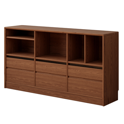 实木书柜落地书架置物架组合家用