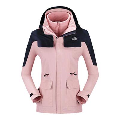 伯希和冲锋衣女三合一可拆卸外套