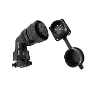 伺服电机航空插头连接器动力7芯插座防水15芯编码器YD28-4芯广数