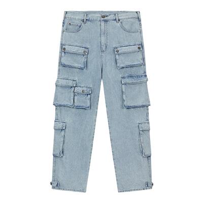 DICETINY多袋牛仔长裤