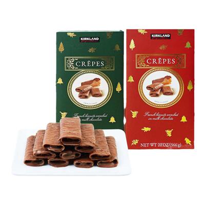 法国牛奶巧克力奶油饼干酥脆卷