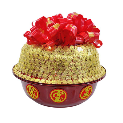 结婚喜事用品大全陪嫁聚宝盆喜盆