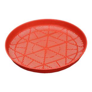 仿竹编塑料簸箕筛子晾晒蔬菜干鱼干药材过滤芝麻菜籽家用笸箩耐用