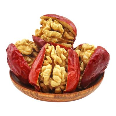 果大熊枣夹核桃单独包装500g孕妇儿童零食即食新疆红枣陕西特产