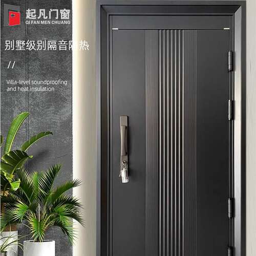 工厂直销入户门防盗门指纹锁入户单门家用隔音锌合金小区进户门