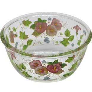 韩国精制耐高温专用碗 加厚无铅玻璃碗可蒸煮微波烤箱面碗蒸蛋碗