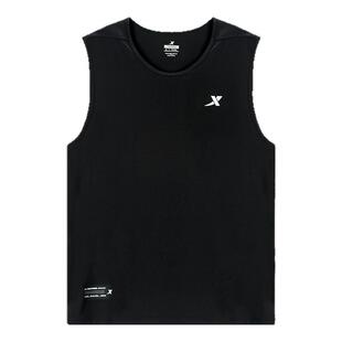 特步无袖背心夏季专业跑步T国人竞速马拉松速干透气上衣运动服男