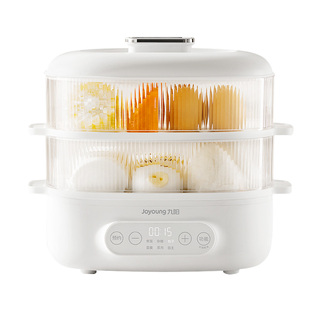 九阳电蒸锅炖蒸煮一体电蒸笼蒸箱家用小型二层多功能大容量早餐机