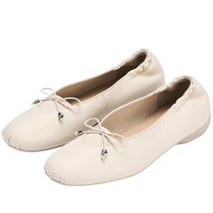 73hours女鞋Cream cheese2026春季新款气质平底单鞋时尚芭蕾鞋女