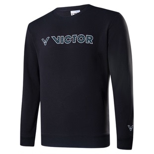 2026秋冬victor胜利羽毛球服威克多男女圆领卫衣套头运动长袖T恤