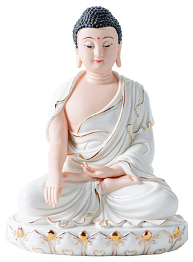 陶瓷释迦牟尼佛像摆件大号阿弥陀佛大日如来佛中式禅意坐像装饰品