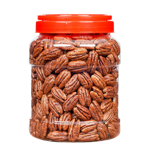 碧根果仁奶油味500g年货坚果孕妇零食核桃仁肉散装干果罐整箱5斤