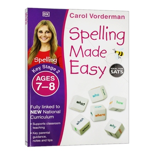 英文原版 Spelling Made Easy Ages 7-8 Key Stage 2 DK拼写一点通练习本 7-8岁 英文版 进口英语原版书籍儿童外文书