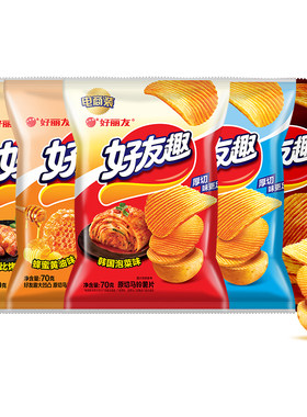 好丽友官方旗舰店好友趣薯片多包装韩国泡菜味土豆追剧解馋零食