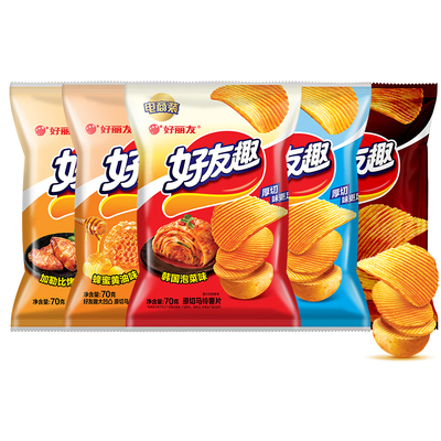 好丽友官方旗舰店好友趣薯片多包装韩国泡菜味土豆追剧解馋零食
