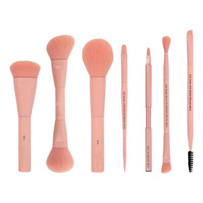 捡漏现货3ce粉色化妆刷7支便携式