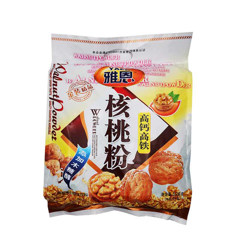 雅恩核桃粉高钙高铁中老年加钙528克袋装早餐营养代餐冲饮核桃粉