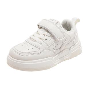 ABCKIDS童鞋2025春秋新款魔术贴透气板鞋儿童百搭休闲鞋小白鞋