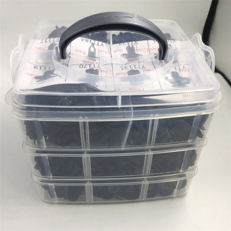 620pcs盒装卡扣汽车紧固件夹保险杠修理紧固件汽车尼龙塑料卡扣组