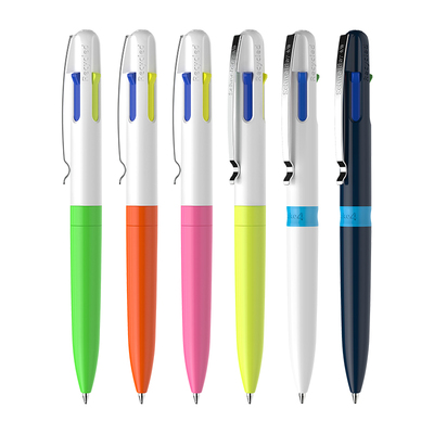 新品 德国进口Schneider施耐德Take4按压式4色合一办公学生文具专用多功能手账专用多色可换芯圆珠笔