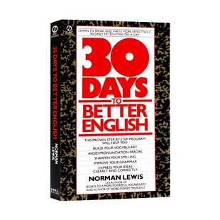 30天学好英文 英文原版Thirty Days to Better English 经典英语学习书 快速提高英语技能沟通技巧拼写发音练习工具书Norman Lewis