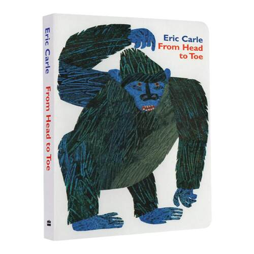 从头到脚英文原版绘本 From Head to Toe 卡尔爷爷 Eric Carle 艾瑞卡尔 儿童启蒙纸板书 从头动到脚 幼儿宝宝英语学习