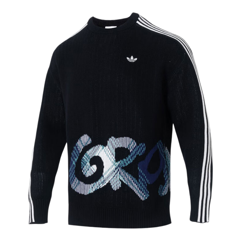 【自营】adidas阿迪三叶草男子PLAIDSWEATER运动毛线套头衫KC0110