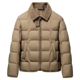 雪中飞轻薄羽绒服内胆女短款2025新款秋冬季保暖巴恩风外套翻领