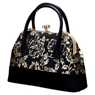 暮色心迹-浮雕提花口金包DIY材料包礼服包宴会包非遗手工包旗袍包