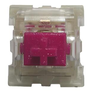 Ktt康腾特酒红轴V2厚润双段弹簧麻将音HIFI线性轴 机械键盘热插拔