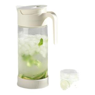 居元素冷水壶高硼硅玻璃耐高温防烫防尘凉水壶家用大容量冰箱茶壶