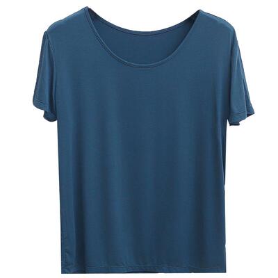 优唯雅短袖家居简约薄款纯色睡衣