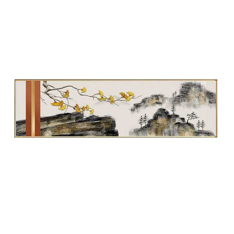 主卧室挂画轻奢简约现代床头装饰画客厅沙发横版壁画酒店房间墙画