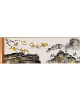 主卧室挂画轻奢简约现代床头装饰画客厅沙发横版壁画酒店房间墙画