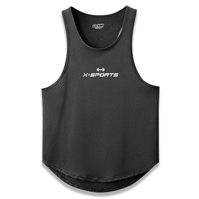 撸铁狼专业健身衣服宽松速干无袖罩衫肌肉训练工字背心跑步运动男