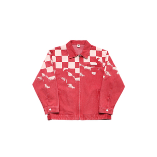 Q宝家童品3月新款 男童时尚外套2026春款韩系儿童格子夹克上衣潮