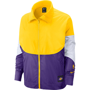 Nike/耐克正品新款女子湖人队篮球梭织运动夹克外套CJ7177