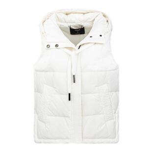 HAVVA叠搭好穿修身显瘦羽绒马夹连帽女士短款外套2025冬季Y12701