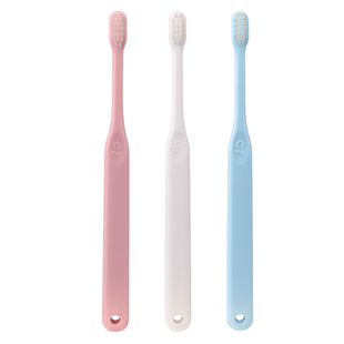 Ci日本进口1-6岁儿童牙刷603父母辅助长手柄圆锥可爱平毛小头软毛