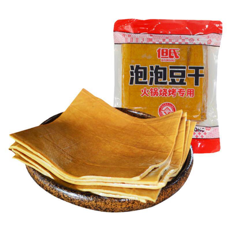 但氏泡泡豆干薄豆干重庆火锅烧烤食材网红气泡牛皮豆干起泡豆腐干